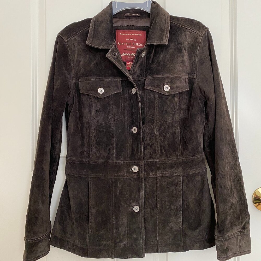 Vintage Seattle Suede Eddie Bauer women’s jacket fall coat 🍁